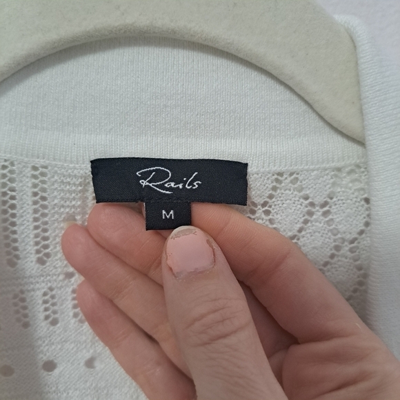 Rails Clemente top white medium NWOT - Picture 7 of 9